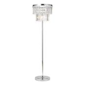 Angel - Polished Chrome 6 Light Floor Lamp with Crystal image