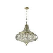 Asmara - Antique Brass 6 Light Pendant with Crystal image