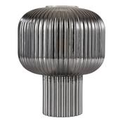 Dar DEM4210 Demarius - Smoked Ribbed Glass Table Lamp