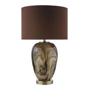 Dar EGA4229 Egas - Brown Marble Effect Glass Table Lamp