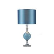 Elsa - Blue Mosaic &amp; Chrome Table Lamp image