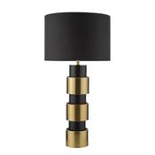 Dar ELW4254 Elwyn - Satin Gold  Satin Black Table Lamp