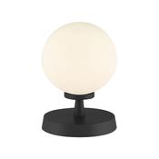 Esben - Black Touch Table Lamp with White Glass image