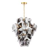 Genoa - Natural Brass 8 Light Centre Fitting with Smoked Glass image