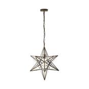 Dar ILA8675 Ilario - Antique Brass Star Pendant