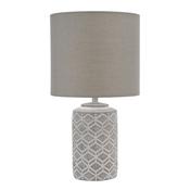 Dar_Vol3 ILO4239 Ilona - Grey  White Ceramic Table Lamp