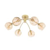 Dar_Vol3 IZZ0635-16 Izzy - Painted Gold 6 Light Semi Flush