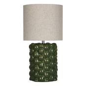 Dar JAY4224 Jayden - Green Ceramic Table Lamp with Shade