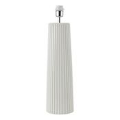 Dar MYL422 Myla - Base Only - White Ribbed Table Lamp