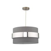 Oki - Shade Only - Grey &amp; Chrome Shade for Pendant image