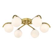 Dar ORL6435 Orlena - Satin Gold 6 Light Flush