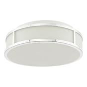 Dar ROY5050 Royce - Polished Chrome Flush with Opal Glass IP44