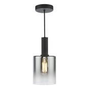 Dar SAV8622 Savannah - Black Pendant with Mirrored Glass image