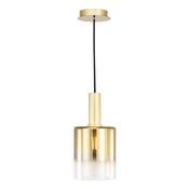 Dar SAV8635 Savannah - Satin Gold Pendant with Gold Ombre Glass image