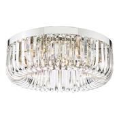 Sigourney - Polished Nickel 6 Light Flush with Crystal image
