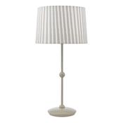 Dar SOS4229 Sosa - Matt Taupe Table Lamp with Striped Shade