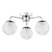 Dar TEV5350 Teva - Chrome 3 Light Semi Flush