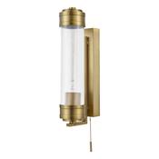 Dar TOM0763 Tommaso - Antique Bronze Wall Lamp with Glass