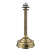 Dar VIR4275 Virgil - Base Only - Rechargeable Antique Brass