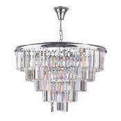Eulalia - Polished Nickel 12 Light Chandelier with Crystal image
