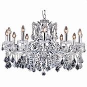 Cork Lighting CF9010/12CR Toledo - Chrome 12 Light Chandelier