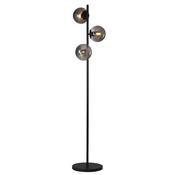 Cork Lighting FL1805-3SMK Planet - Black 3 Light Floor Lamp