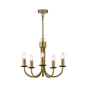 Axus - Matt Brass 5 Light Centre Fitting image