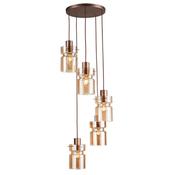 Cork Lighting PF2207/5COP Camden - Copper 5 Light Cluster