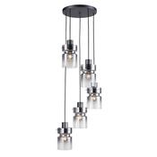 Cork Lighting PF2207/5GRY Camden - Grey 5 Light Cluster