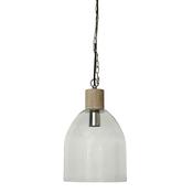 Cork Lighting PF25056 Saxen - Wooden &amp; Chrome Pendant