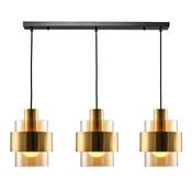 Cork Lighting PF4202/3AM Mela - Black &amp; Matt Brass Fitting