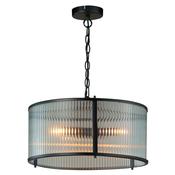 Cork Lighting PF5018/4BL Carter - Matt Black 4 Light Pendant