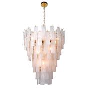 Cork Lighting PF5270/12GLD Cascade - Satin Brass Chandelier