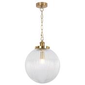Cork Lighting PF8004/30MB Silvia - Matt Brass Pendant image