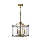Zaros - Antique Brass 3 Light Lantern Pendant image