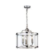 Zaros - Polished Nickel 3 Light Lantern Pendant image