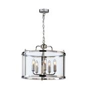 Zaros - Polished Nickel 5 Light Lantern Pendant image