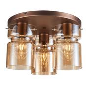 Cork Lighting SF2207/3COP Camden - Copper 3 Light Flush