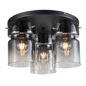 Cork Lighting SF2207/3GRY Camden - Grey 3 Light Flush