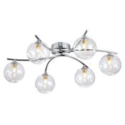 Cork Lighting SF9455/6CR Blarney - Chrome 6 Light Flush