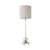 Sadie - Satin Nickel Table Lamp with Beige Shade image