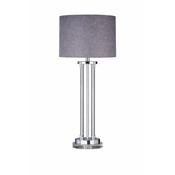 Cork Lighting TL78085 Arlo - Nickel &amp; Clear Glass Table Lamp image