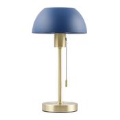 Bella - Brass Desk Lamp with Blue Shade image