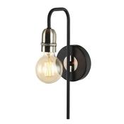 Cork Lighting WB1966/1BL+AB Venus - Black &amp; Antique Brass Wall