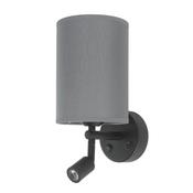 Cork Lighting WB2156/3WBL Ashley - Black &amp; Grey Wall Lamp