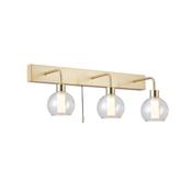 Reyna - Satin Brass 3 Light LED Wall Lamp with Double Glasses image