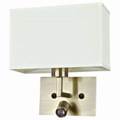 Cork Lighting WB94913-3WLEDAB Canet - Antique Brass Wall Lamp