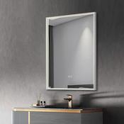 Fabro - Silver LED Mirror - Defogging Function 80 x 60cm image