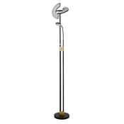 Gio - Black &amp; Satin Brass LED Mother &amp; Child Floor Lamp image