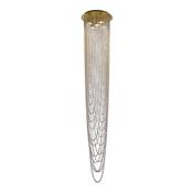 Searchlight 10883-5SB Swoop - Satin Brass 5 Light Chandelier